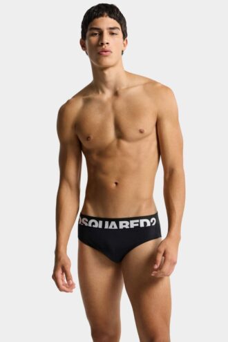 Bañador de corte bajo con logotipo de Dsquared2