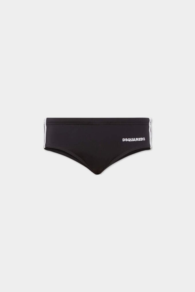 Bañador de corte bajo con logotipo de Dsquared2 Bañador de corte bajo con logotipo de Dsquared2