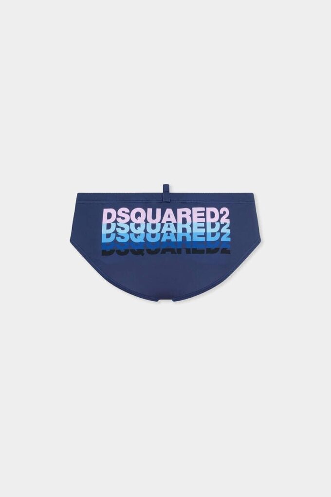 Bañador de corte bajo con logotipo de Dsquared2 Bañador de corte bajo con logotipo de Dsquared2