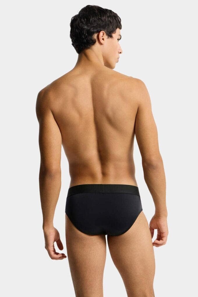 Bañador de corte bajo con logotipo de Dsquared2 Bañador de corte bajo con logotipo de Dsquared2