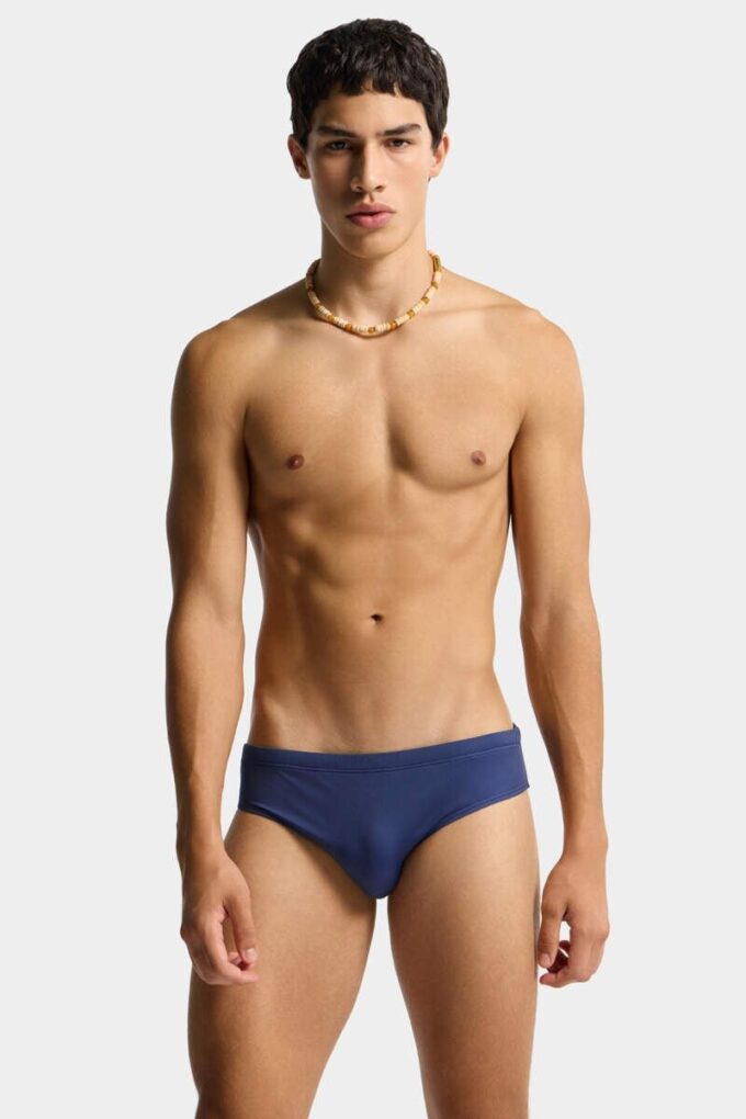 Bañador de corte bajo con logotipo de Dsquared2 Bañador de corte bajo con logotipo de Dsquared2