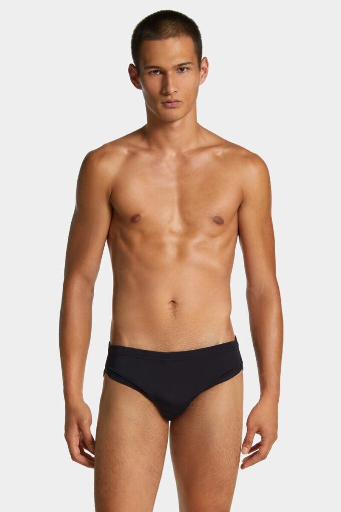 Bañador de corte bajo con logotipo de Dsquared2 Bañador de corte bajo con logotipo de Dsquared2