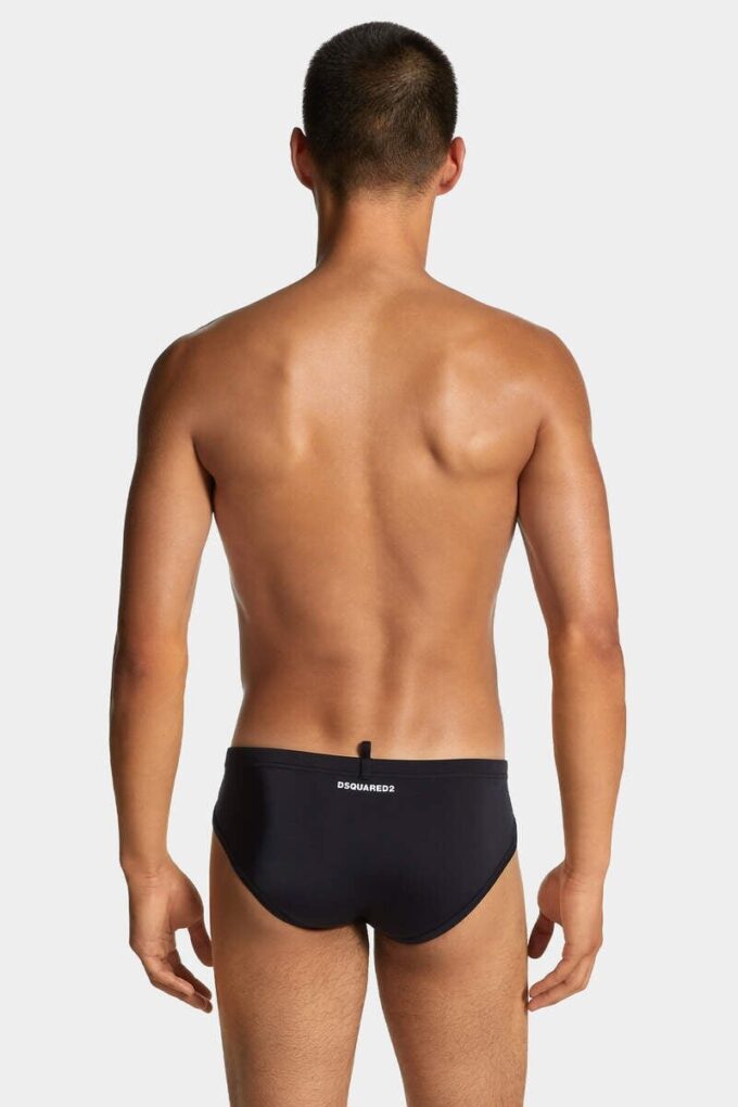 Bañador de corte bajo con logotipo de Dsquared2 Bañador de corte bajo con logotipo de Dsquared2