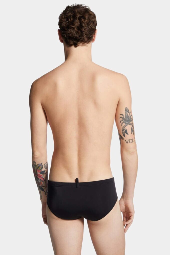Bañador de corte bajo con logotipo de Dsquared2 Bañador de corte bajo con logotipo de Dsquared2
