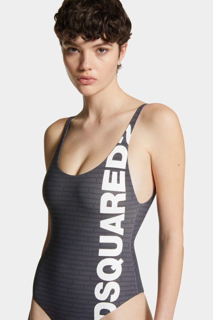 Bañador de una pieza con logotipo Dsquared2 Bañador de una pieza con logotipo Dsquared2