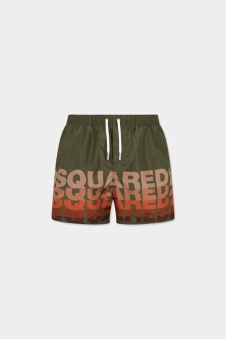 Bañador tipo bóxer midi con logotipo de Dsquared2