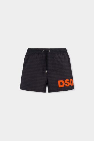 Bañador tipo bóxer midi con logotipo de Dsquared2