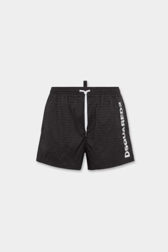 Bañador tipo bóxer midi con logotipo de Dsquared2