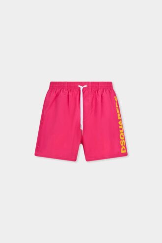 Bañador tipo bóxer midi con logotipo de Dsquared2