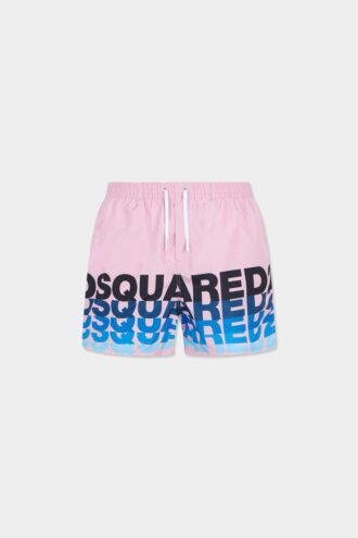 Bañador tipo bóxer midi con logotipo de Dsquared2