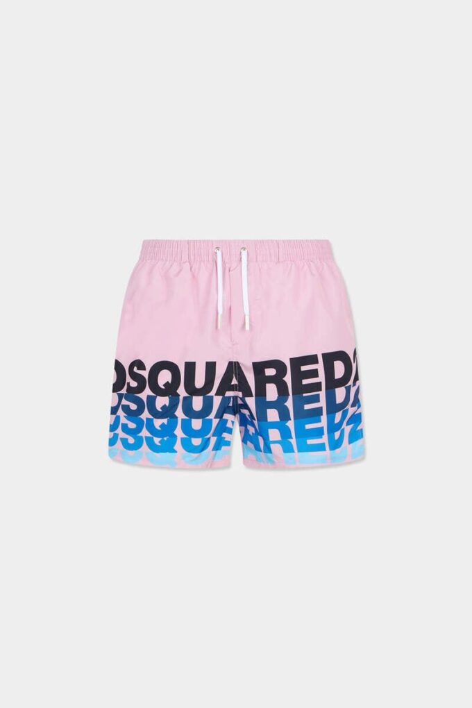 Bañador tipo bóxer midi con logotipo de Dsquared2 Bañador tipo bóxer midi con logotipo de Dsquared2