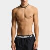 Bañador tipo bóxer midi con logotipo de Dsquared2 Bañador tipo bóxer midi con logotipo de Dsquared2