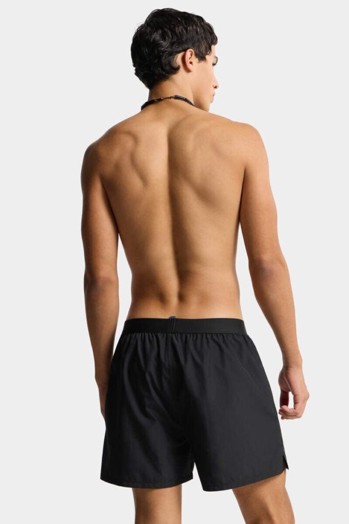 Bañador tipo bóxer midi con logotipo de Dsquared2 Bañador tipo bóxer midi con logotipo de Dsquared2