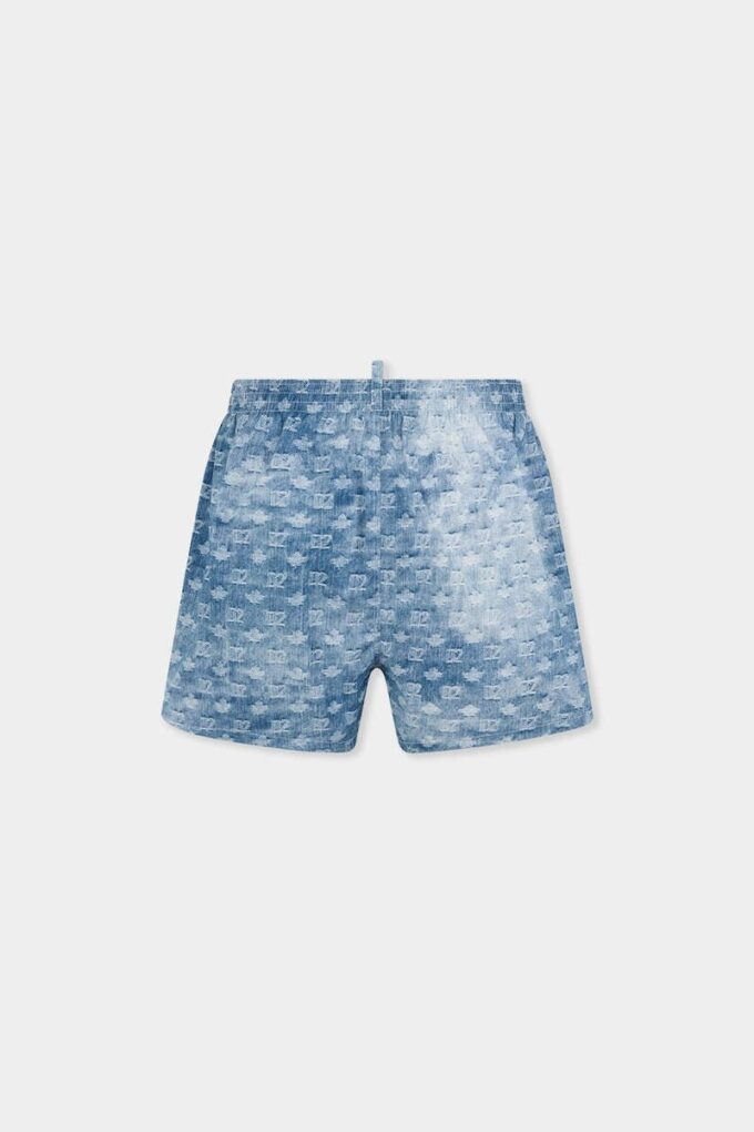 Bañador tipo bóxer midi con monograma D2 Bañador tipo bóxer midi con monograma D2