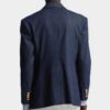 Blazer de doble botonadura en denim