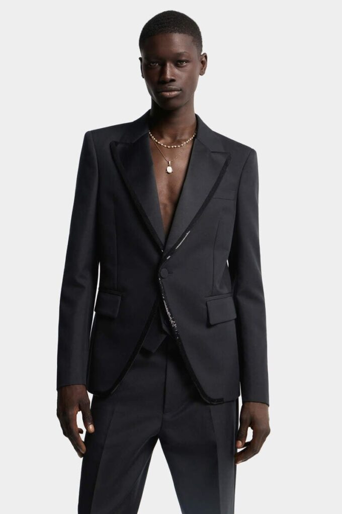 Blazer de los 70 con cuello bordado Blazer de los 70 con cuello bordado