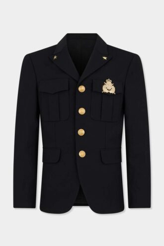 Blazer militar de botonadura sencilla