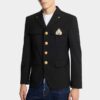Blazer militar de botonadura sencilla Blazer militar de botonadura sencilla