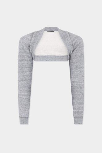 Bolero de jersey con corte profundo