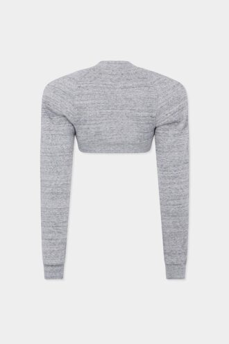 Bolero de jersey con corte profundo