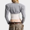 Bolero de jersey con corte profundo Bolero de jersey con corte profundo