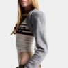 Bolero de jersey con corte profundo Bolero de jersey con corte profundo