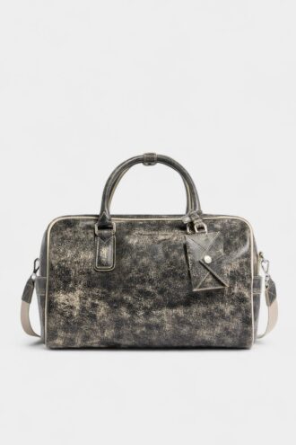 Bolsa de viaje de cuero craquelado D2