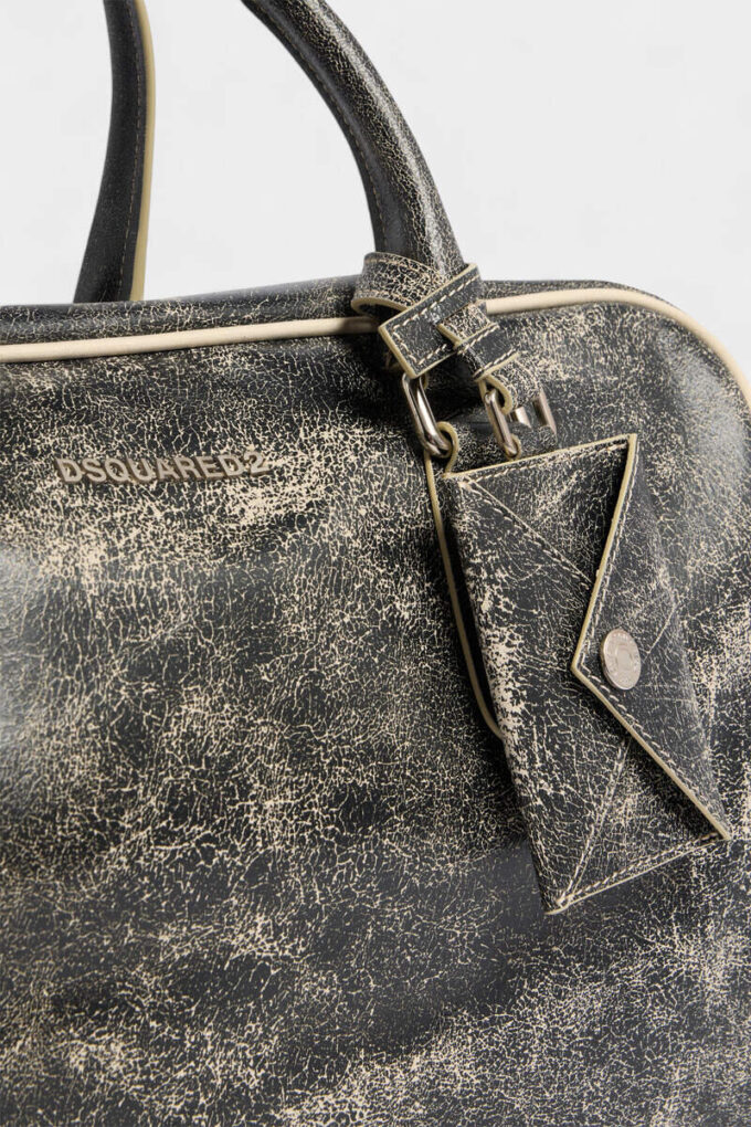 Bolsa de viaje de cuero craquelado D2 Bolsa de viaje de cuero craquelado D2