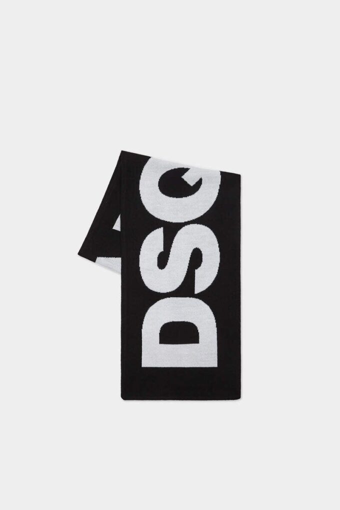 Bufanda de punto con el logotipo de Dsquared2 Bufanda de punto con el logotipo de Dsquared2