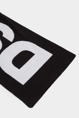 Bufanda de punto con el logotipo de Dsquared2