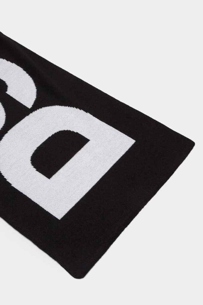 Bufanda de punto con el logotipo de Dsquared2 Bufanda de punto con el logotipo de Dsquared2