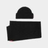 Bufanda de punto, gorro y caja de regalo Bufanda de punto, gorro y caja de regalo