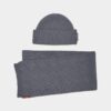 Bufanda de punto, gorro y caja de regalo Bufanda de punto, gorro y caja de regalo