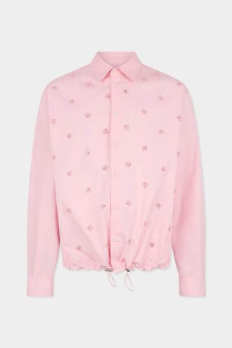 Camisa con cordón bordado