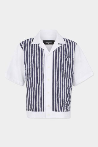 Camisa de bowling arrugada