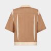 Camisa de seda de estilo bowling