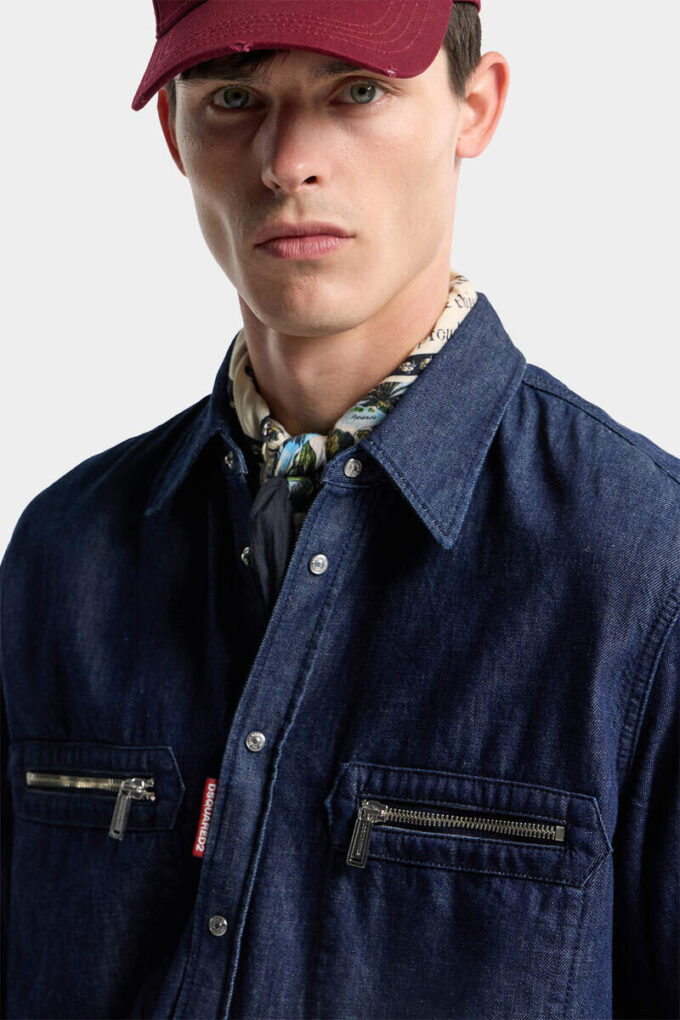 Camisa motera lavada en seco y en húmedo
