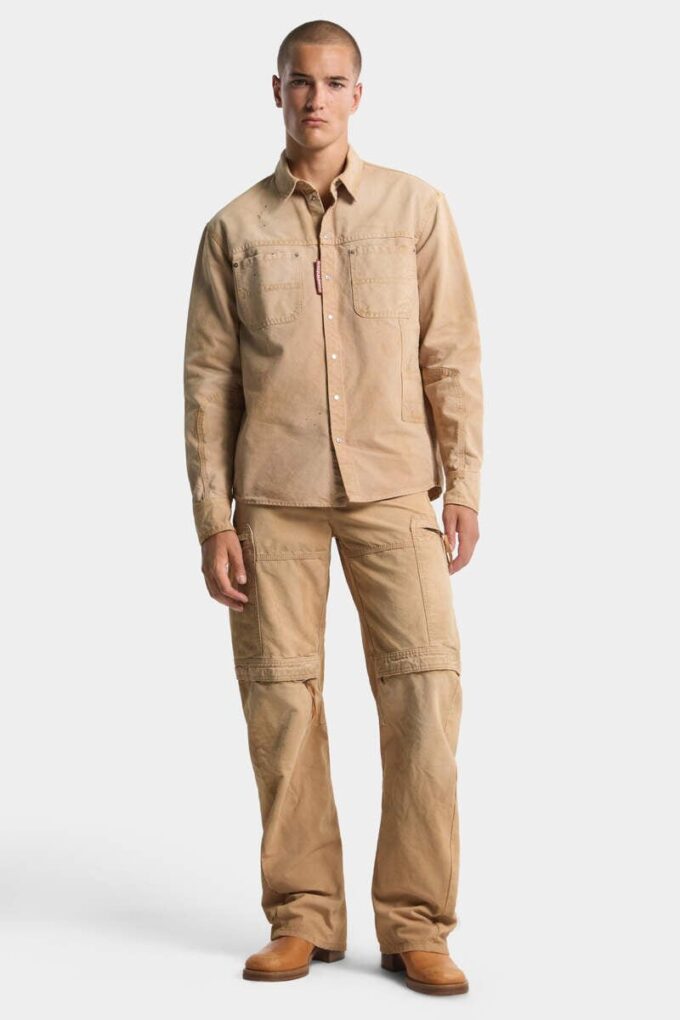 Camisas de carpintero teñidas en prenda Camisas de carpintero teñidas en prenda