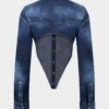 Camisas vaqueras Night Whisper de corte profundo Camisas vaqueras Night Whisper de corte profundo