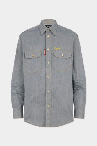 Camisas vintage canadienses de denim a rayas
