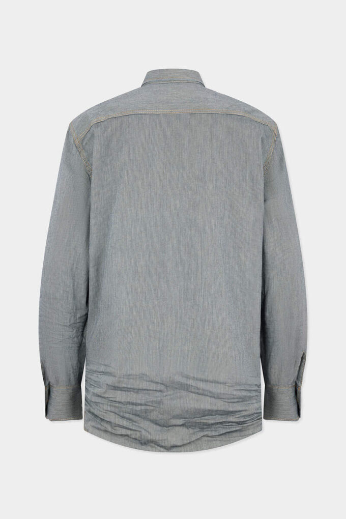 Camisas vintage canadienses de denim a rayas Camisas vintage canadienses de denim a rayas