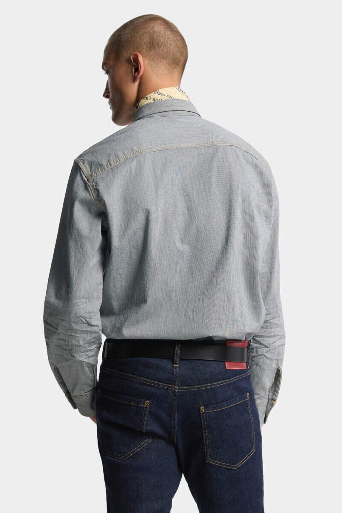 Camisas vintage canadienses de denim a rayas Camisas vintage canadienses de denim a rayas
