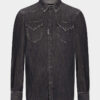 Camisas western lavadas en negro Camisas western lavadas en negro