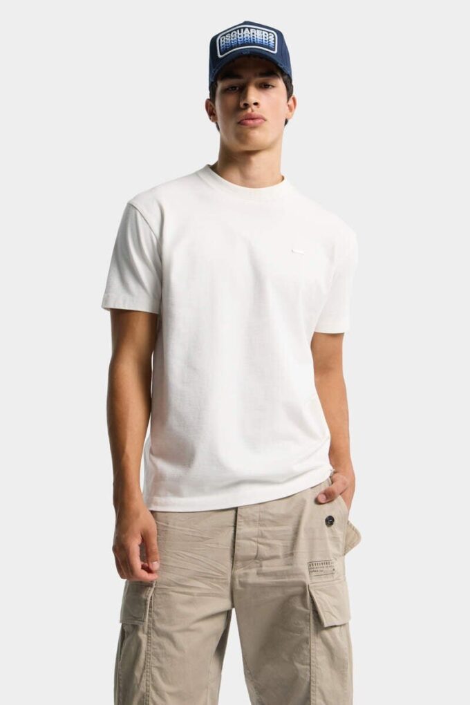 Camiseta Cool Fit con placa con el logotipo de Dsquared2 Camiseta Cool Fit con placa con el logotipo de Dsquared2