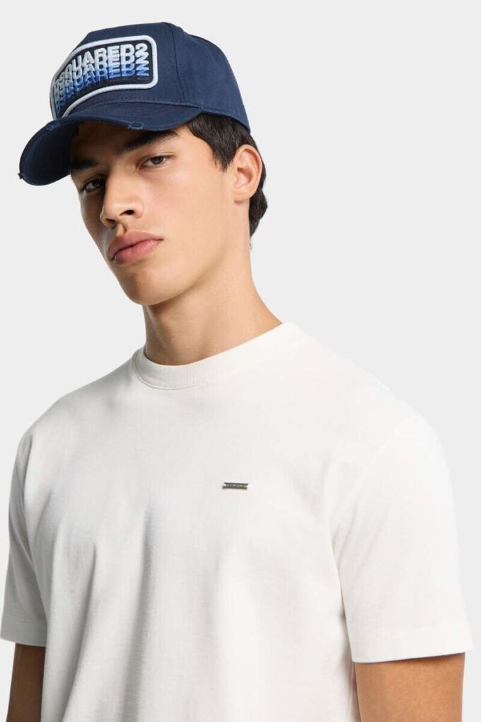 Camiseta Cool Fit con placa con el logotipo de Dsquared2 Camiseta Cool Fit con placa con el logotipo de Dsquared2