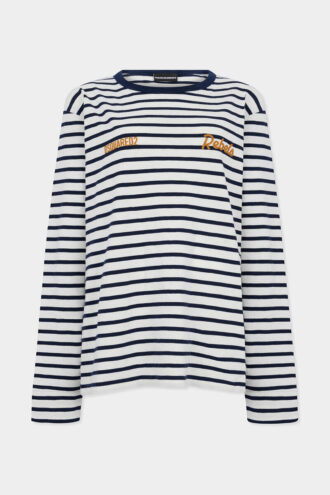 Camiseta de corte holgado a rayas