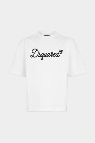 Camiseta de corte holgado con bordado Dsquared2