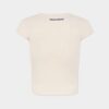 Camiseta de corte holgado con mangas acampanadas y efecto desgastado vintage Camiseta de corte holgado con mangas acampanadas y efecto desgastado vintage