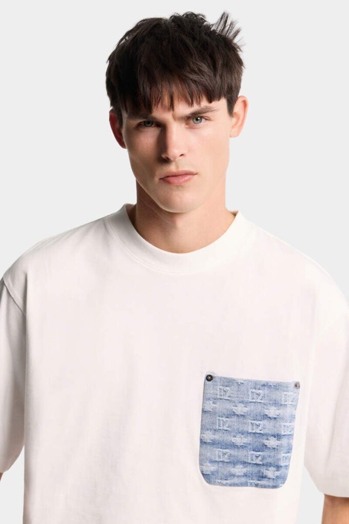 Camiseta de corte holgado con monograma D2 Camiseta de corte holgado con monograma D2