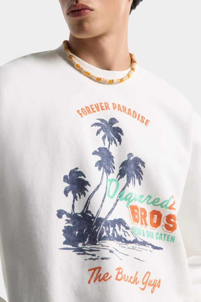 Camiseta de cuello redondo de corte holgado estilo vintage de verano Camiseta de cuello redondo de corte holgado estilo vintage de verano